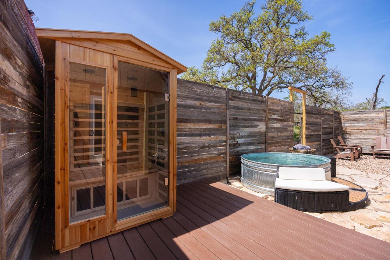 Romantic Tiny Luxury Retreat W Heated Pool, Sauna N Outdoor Shower In Wimberley 10 Acres Βίλα Εξωτερικό φωτογραφία